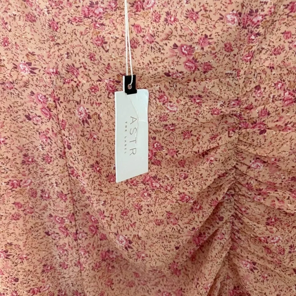 Astr Pink Mermaid Summer Formal Midi Dress - Picture 5 of 6